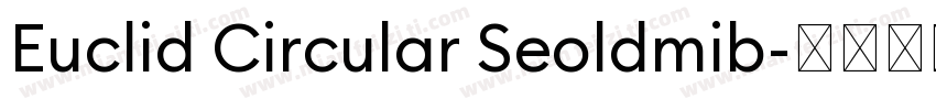 Euclid Circular Seoldmib字体转换